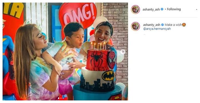 Momen ultah Arsya Hermansyah. (Instagram/@ashanty_ash)