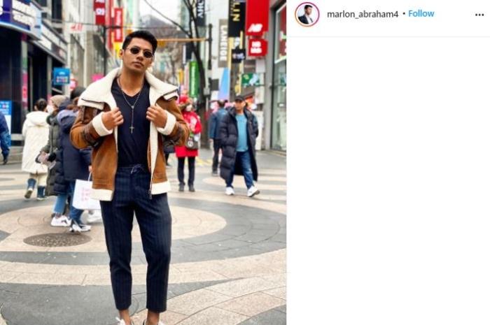 Marlon Abraham, pramugara viral mirip Shah Rukh Khan. (Instagram/@marlon_abraham4)