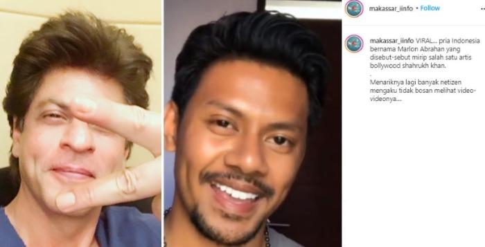 Marlon Abraham, pramugara viral mirip Shah Rukh Khan. (Instagram/@marlon_abraham4)
