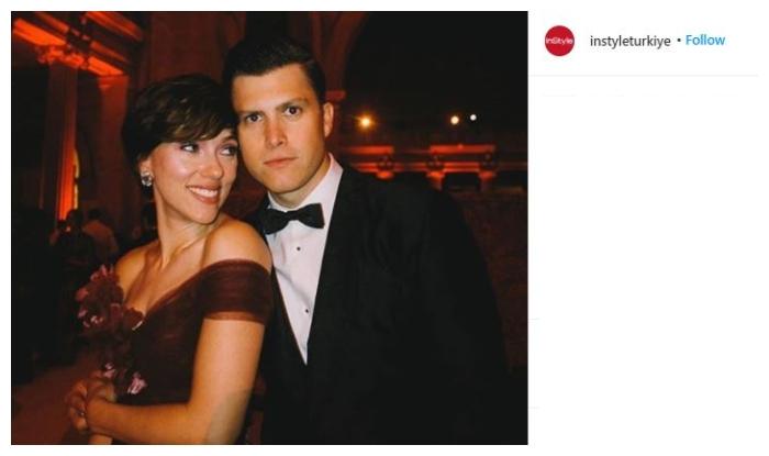 Scarlett Johansson menikah dengan Colin Jost. (Instagram/@instyleturkiye)