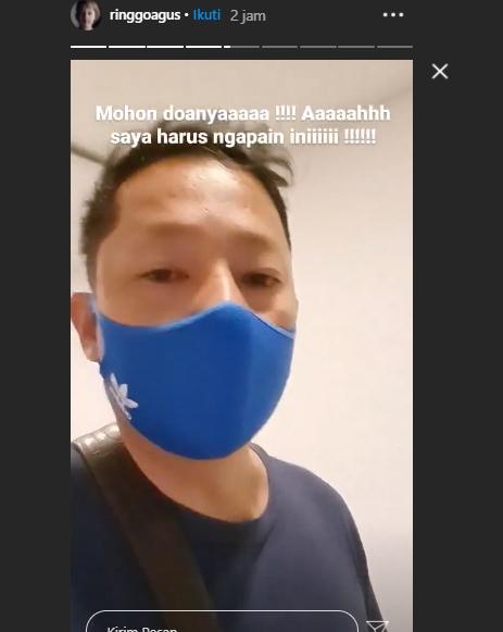 Ringgo temani Sabai Morscheck lahiran (Instagram.com/ringgoagus)