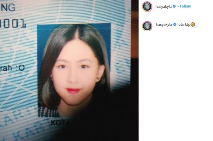 Foto KTP Hasyakyla. (Instagram/@hasyakyla)