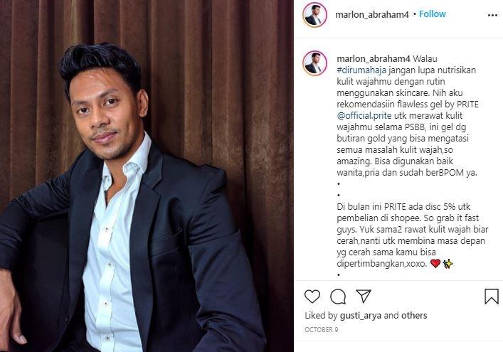 Marlon Abraham, pramugara viral mirip Shah Rukh Khan. (Instagram/@marlon_abraham4)