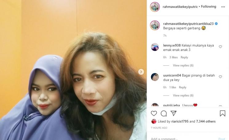 Kekeyi. (Instagram/@rahmawatikekeyiputricantikka23)