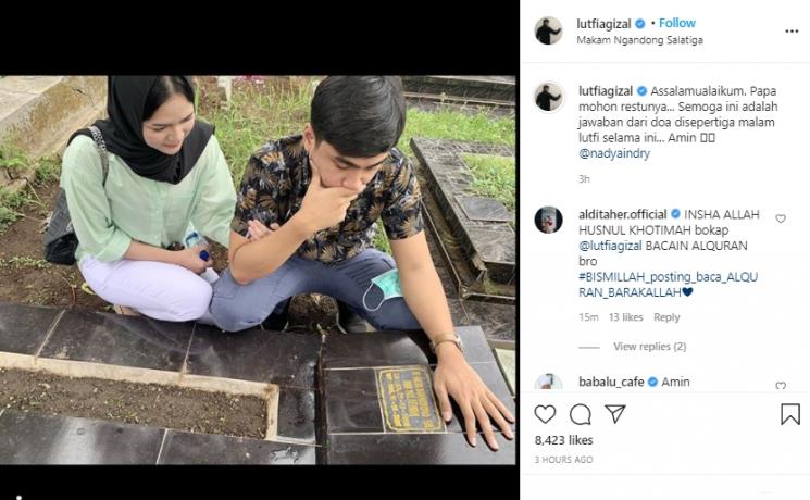 Lutfi Agizal gandeng pacar baru (Instagram.com/lutfiagizal)
