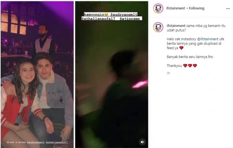 Beredar video Athalla Naufal rangkul cewek lain. (Instagram/@ifotainment)