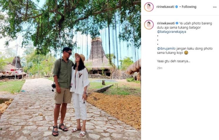 Ririn Ekawati dan Ibnu Jamil. (Instagram/@ririnekawati)