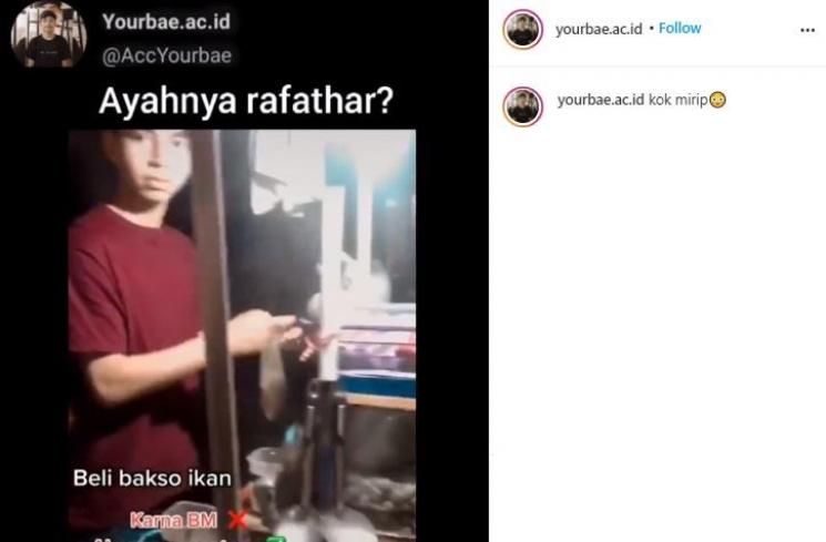 Penjual bakso mirip Raffi Ahmad. (Instagram/@yourbae.ac.id)