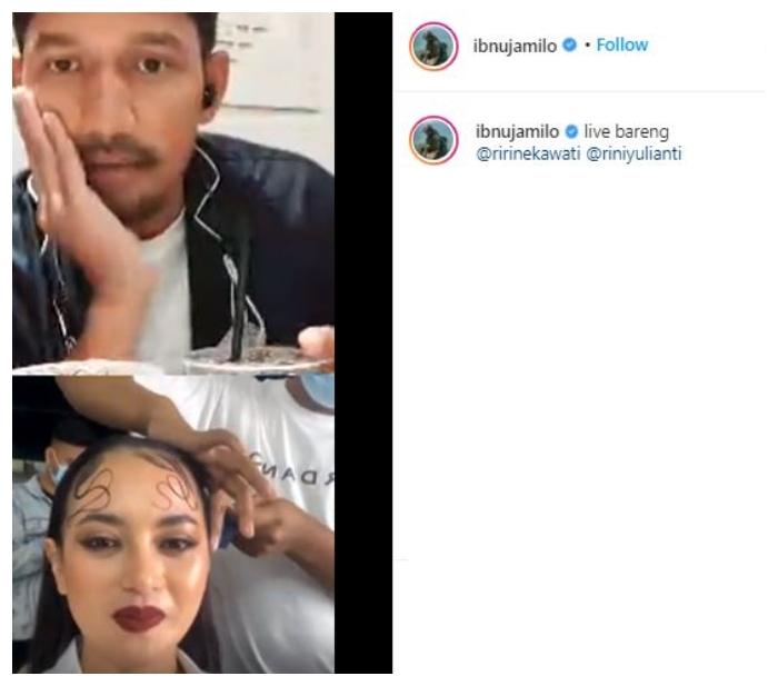 Ibnu Jamil dan Ririn Ekawati. (Instagram/@ibnujamilo)