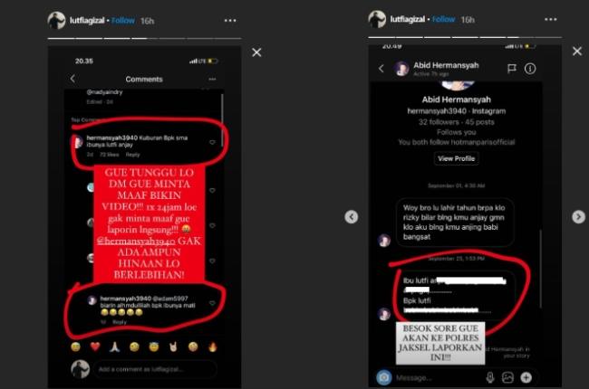 Postingan Lutfi Agizal. (Instagram/@lutfiagizal)