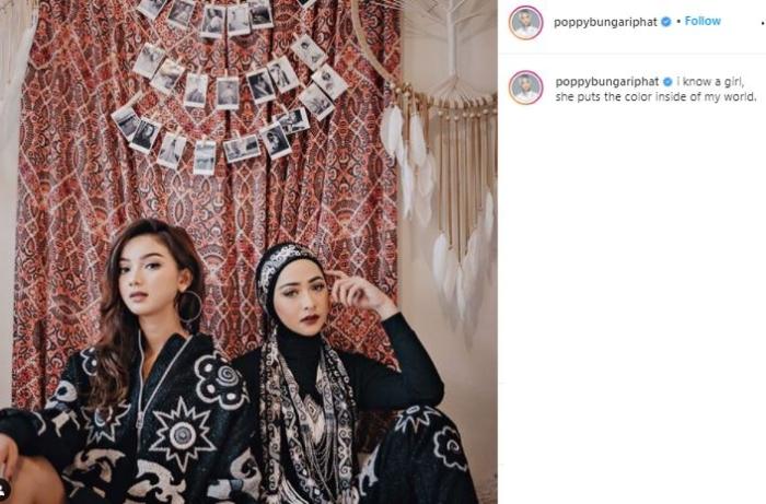 Poppy Bunga dan Glenca Chysara. (Instagram/@poppybungariphat)