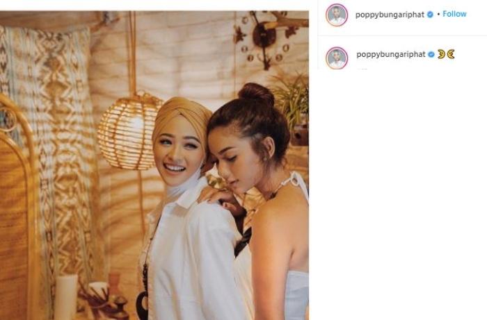 Poppy Bunga dan Glenca Chysara. (Instagram/@poppybungariphat)