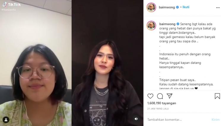 Tania Refa dan Raisa (Instagram/@baimwong)