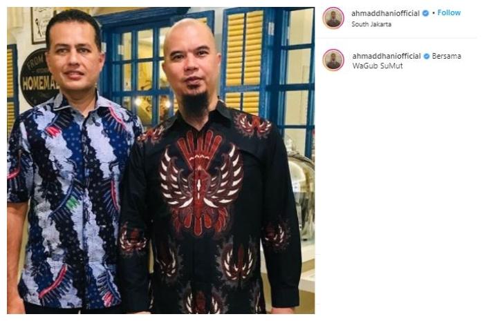 Ahmad Dhani ketemu pejabat daerah. (Instagram/@ahmaddhaniofficial)