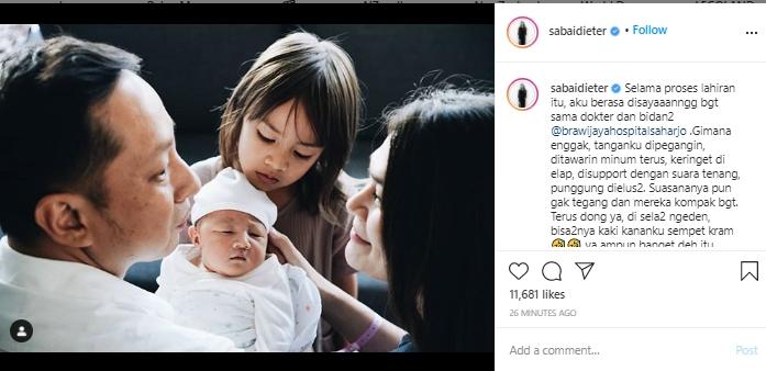 Potret keluarga Ringgo Agus Rahman (Instagram.com/sabaidieter)