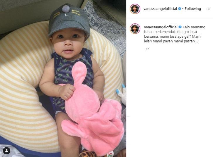 Vanessa Angel beri pesan haru untuk Baby Gala. (Instagram/@vanessaangelofficial)