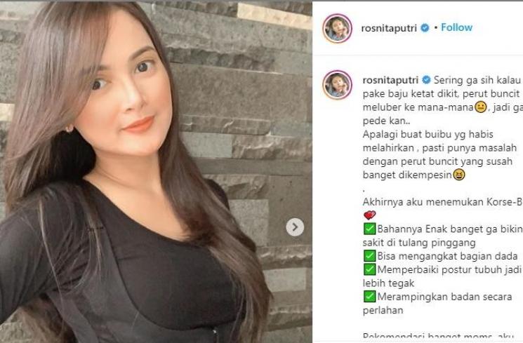 Rosnita Putri. (Instagram/@rosnitaputri)