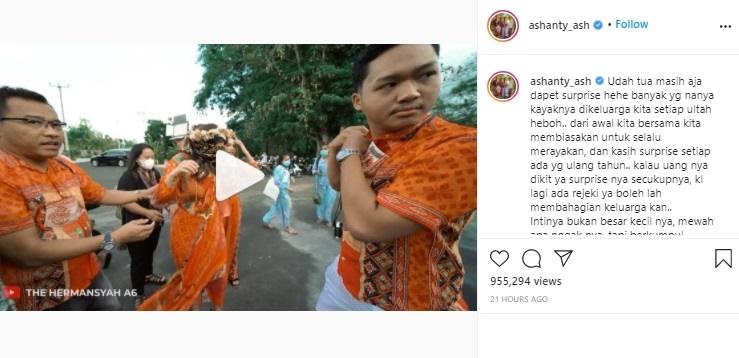 Ashanty ulang tahun. (Instagram/@ashanty_ash)
