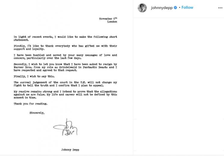 Johnny Depp (Instagram/@johnnydepp)