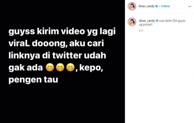 Postingan Dinar Candy. (Instagram/@dinar_candy)