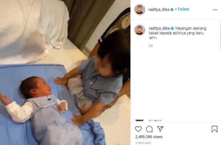 Alinea bersama sang adik (Instagram.com/radityadika)