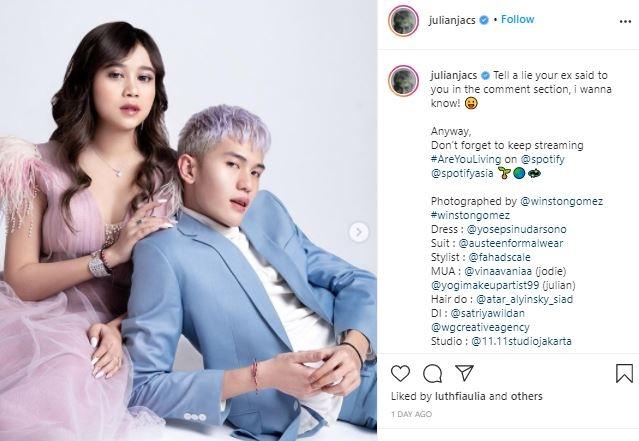 Brisia Jodie dan Julian Jacob. (Instagram/@julianjacs)