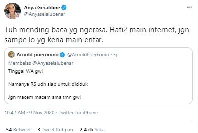 Cuitan Anya Geraldine (Twitter.com/anyaselalubenar)