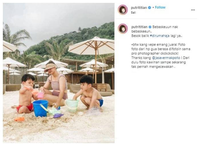 Putri Titian. (Instagram/@putrititian)