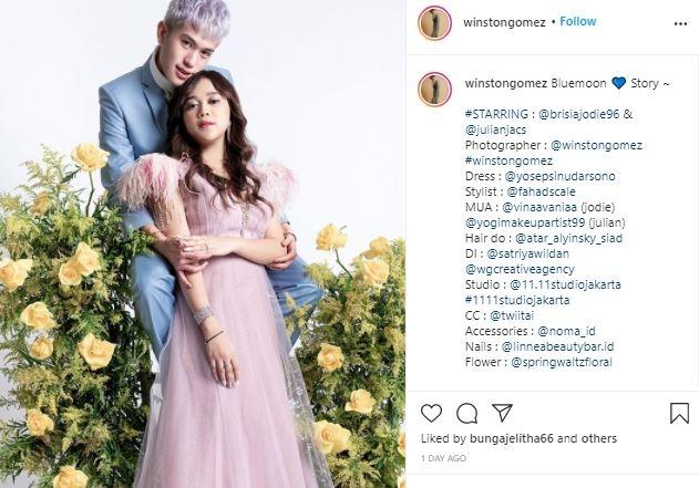 Brisia Jodie dan Julian Jacob. (Instagram/@winstongomez)