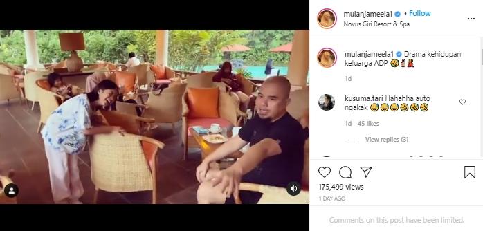 Interaksi Ahmad Dhani dan sang anak (Instagram.com/mulanjameela1)