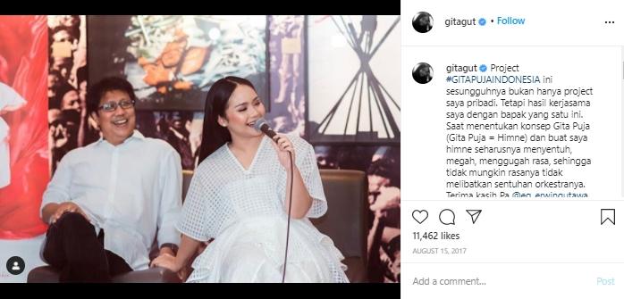Gita Gutawa (Instagram.com/gitagut)