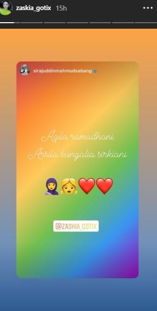 Nama anak Zaskia Gotik. (Instagram/@zaskia_gotix)