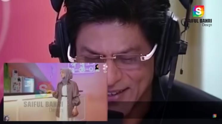 Reaksi Shah Rukh Khan dengar Lesty Kejora menyanyi. (YouTube)