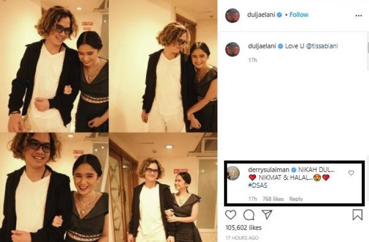 Tissa Biani dan Dul Jaelani (Instagram.com/duljaelani)