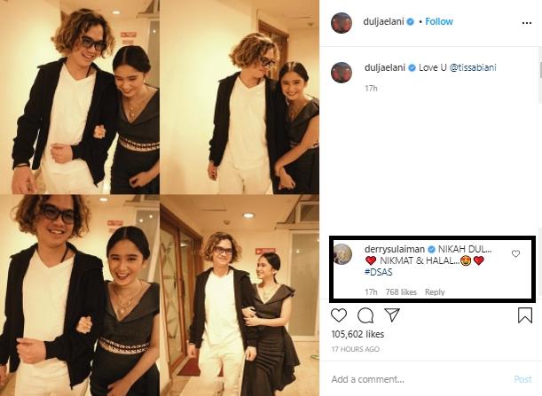 Tissa Biani dan Dul Jaelani (Instagram.com/duljaelani)