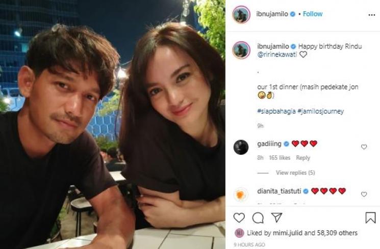 Ririn Ekawati dan Ibnu Jamil (Instagram.com/ibnujamilo)