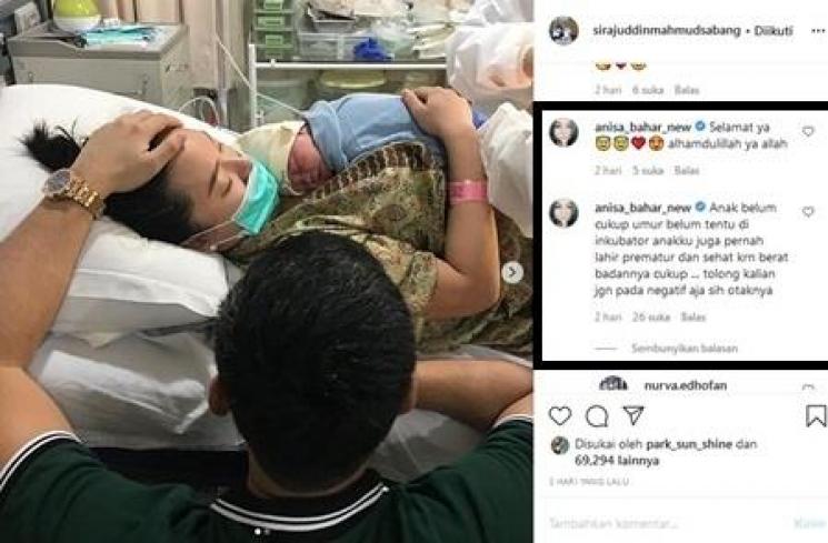 Zaskia Gotik melahirkan (Instagram.com/sirrajudinmahmudsabang)