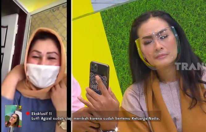 Iis Dahlia ketemu ibu Nadya Indry. (Youtube/Trans7Official)