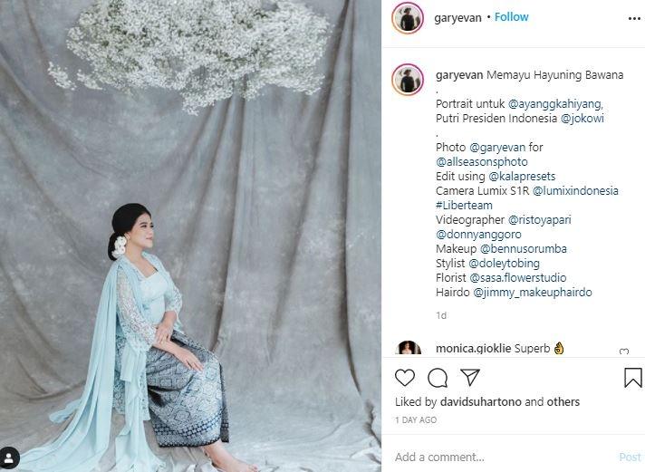 Kahiyang Ayu. (Instagram/@garyevan)