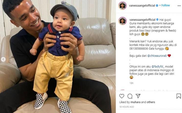 Anak Vanessa Angel buka endorse. (Instagram/@vanessaangelofficial)