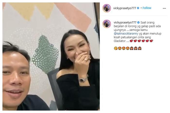 Vicky Prasetyo dan Kalina Ocktaranny. (Instagram/@vickyprasetyo777)