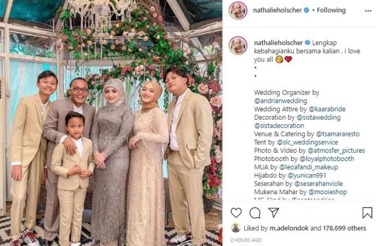Keluarga Sule dan Nathalie Holscher. (Instagram/@nathalieholscher)