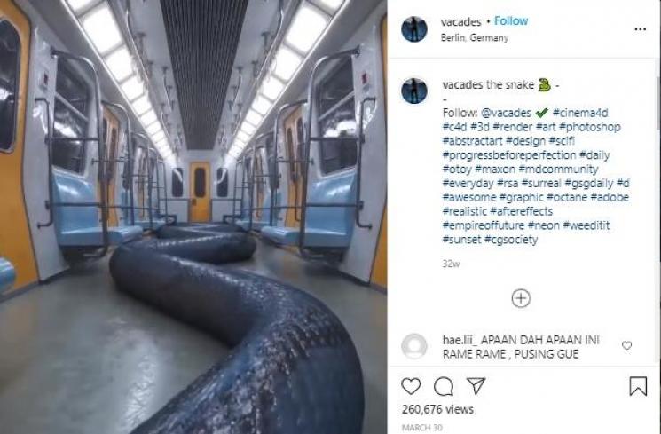 Karya seni Timo Helgert yang dituduh dijiplak Aespa (Instagram.com/vacades)