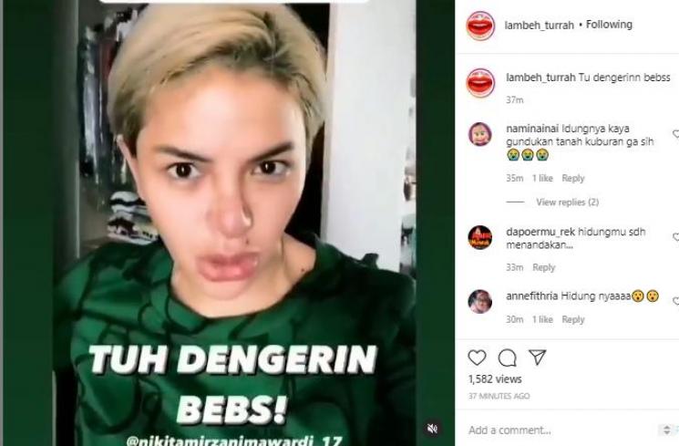 Nikita Mirzani (Instagram.com/lambeh_turrah)