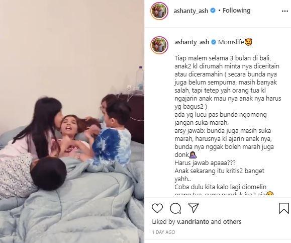 Arsy Hermansyah kritis banget. (Instagram/@ashanty_ash)