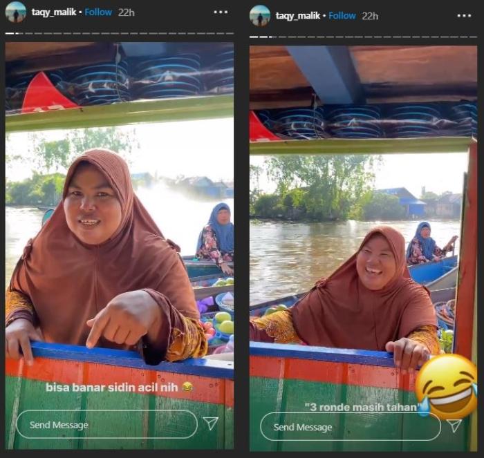 Taqy Malik dan Sherel Thalib digoda ibu-ibu. (Instagram/@taqy_malik)