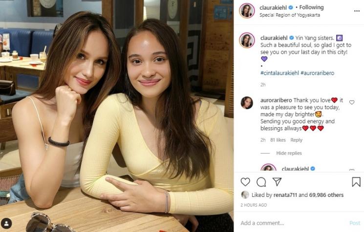 Cinta Laura dan Aurora Ribero. (Instagram/@claurakiehl)