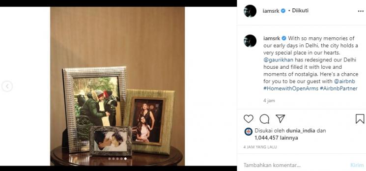 Rumah Shah Rukh Khan di Delhi (Instagram/@iamsrk)