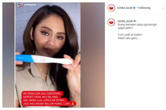 Jenita Janet. (Instagram/@lambe_turah)