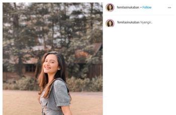 Femila Sinukaban. (Instagram/@femilasinukaban)